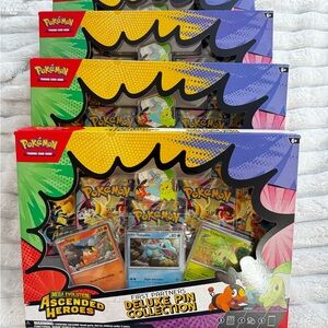 4 Pokémon Mega Evolution Ascended
Heroes First Partners Deluxe Pin
Box | SEALED